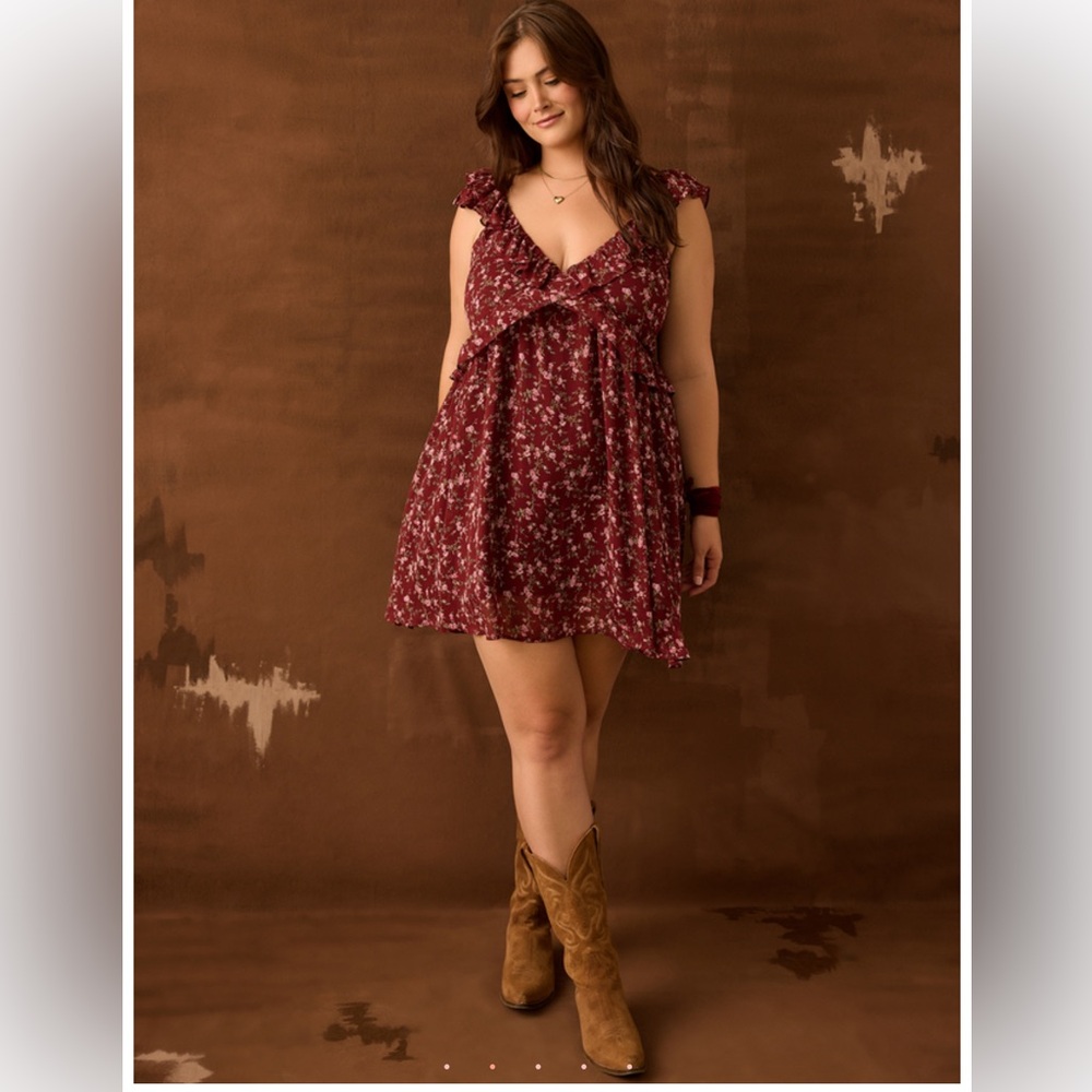 Floral mini dress 14-16